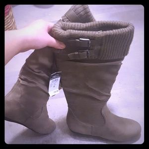 Slouchy Microsuede Boots